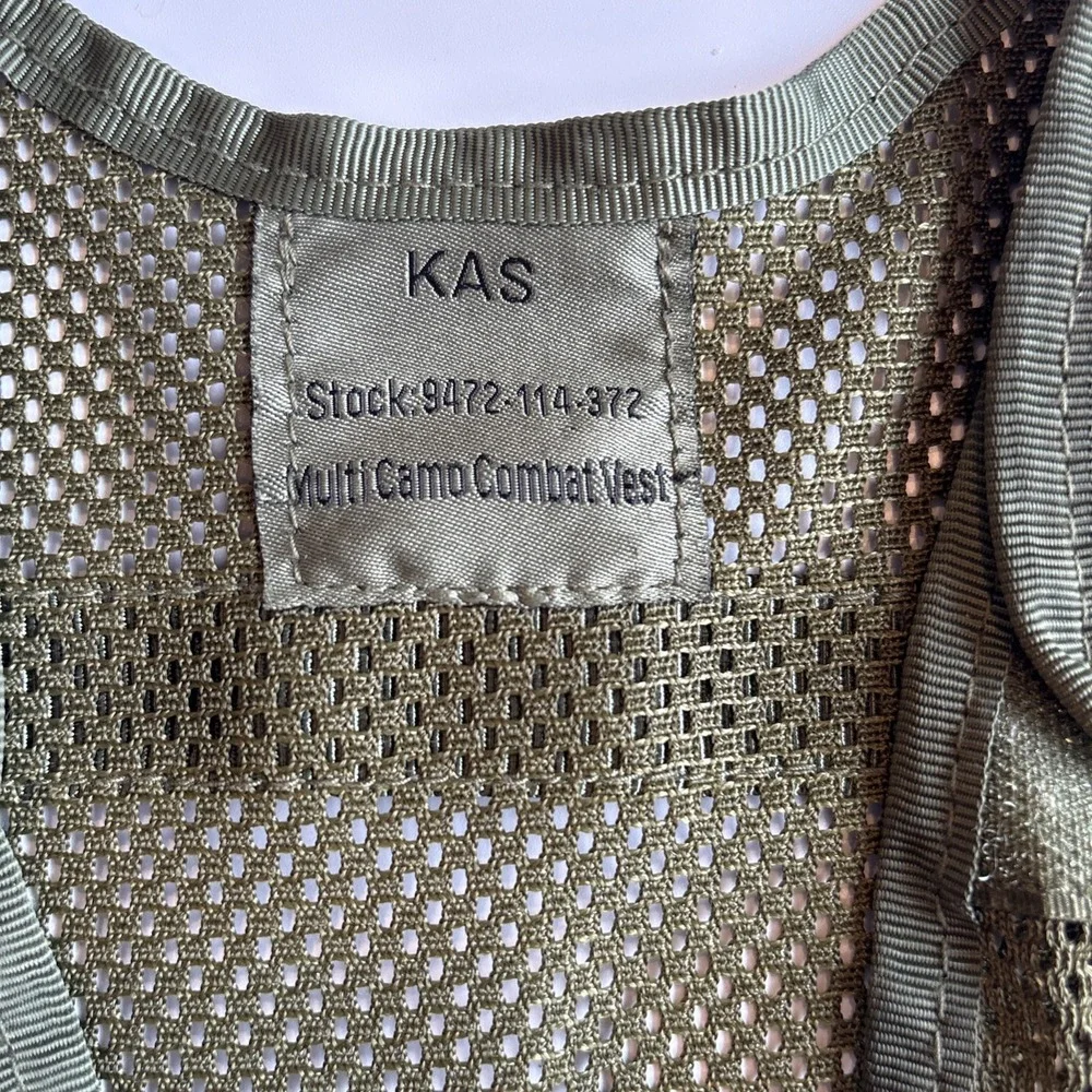 KAS Woodland Combat Vest STOCK 9472-114-372 Boys‎ XL  Adjustable Straps